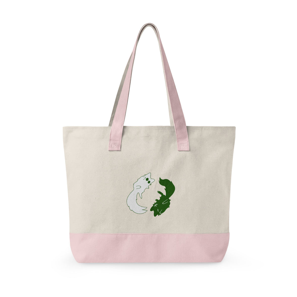 Zippered Canvas Tote